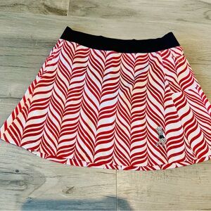 Running Skirts Like New Red Candy Stripe Size 3/Medium Golf Pickleball Skirt